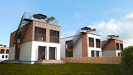 A series of energy-efficient homes will be built on the BRE Innovation Park.