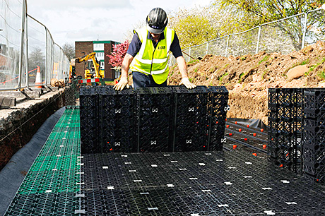 the flood alleviation project in Newcastle