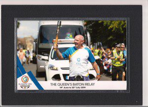 Cruden Homes' Site Manager, Phil Purves, taking part in the Queen's Baton Relay (1)