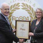 Michael Parker, RoSPA Vice Chairman and Allison Bentley, H&S Manager at Pick Everard.