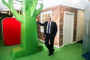 Scotwood Joint Managing Director Douglas Kerr at Blackbaud office