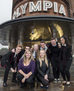 Front row, left to right: UWS Mentors Hannah Simpson & Weronika Tomalewska. Back row: Christopher Laing; Gavin Mackie; Carys Kelly; Joshua Collins; Keiran Craig & Firza Zafa