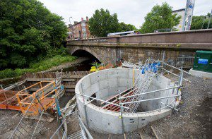 24/06/16 - 15062405 - SCOTTISH WATER CATHCART CSO Shaft Otter site