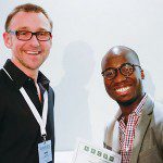 012_Prof Andy Dainty presenting Dr Dominic Ahiaga-Dagbui with the award