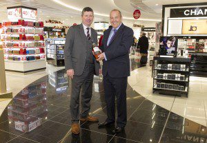 Picture by Lesley Martin 18 November 2015 WORLD DUTY FREE STORE LAUNCH - 40 + NEW JOBS AT EDINBURGH AIRPORT Edinburgh Airport has today welcomed the official launch of the new World Duty Free store - which has delivered 44 new jobs. Commenting Edinburgh Airport Chief Executive Gordon Dewar said: "This fantastic World Duty Free store doubling in size is a great example of how we have listened to our passengers and have delivered greater choice to improve the constantly evolving Edinburgh Airport experience. "The creation of 44 new jobs at this store and the development of the whisky and beauty brands shows that World Duty Free recognises the ambition that Edinburgh Airport has for greater growth. "Edinburgh Airport is going from strength to strength - with more airlines and a greater choice of routes and destinations than ever before - and we are well on course to make 2015 our busiest year ever." Fred Creighton, Director of Retail Operations for World Duty Free, said: "Edinburgh Airport is one of the UK's most successful and vibrant airports and is an important part of our business. We've enjoyed working in close partnership with the airport team to create this new store, which delivers a very different shopping experience, along with a variety of new brands that our customers most want to see." Pictured is: Fred Creighton, Director of Retail Operations for World Duty Free and Edinburgh Airport Chief Executive Gordon Dewar cutting the ribbon at the new store. ******* FREE FIRST USE ONLY *******
