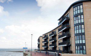 CPR2031 Walker Profiles fabricated and installed Anthracite grey windows and doors in the seafront Harbour Green development in Portobello 1