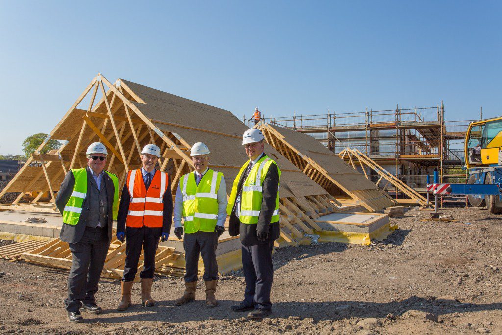 On-site at Methil Brae. Left to Right - Alan Russell, Stewart Shearer, John Mills and Alistair Black