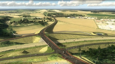 a85-a9 new gsj looking east to new bridge over river almond (1)