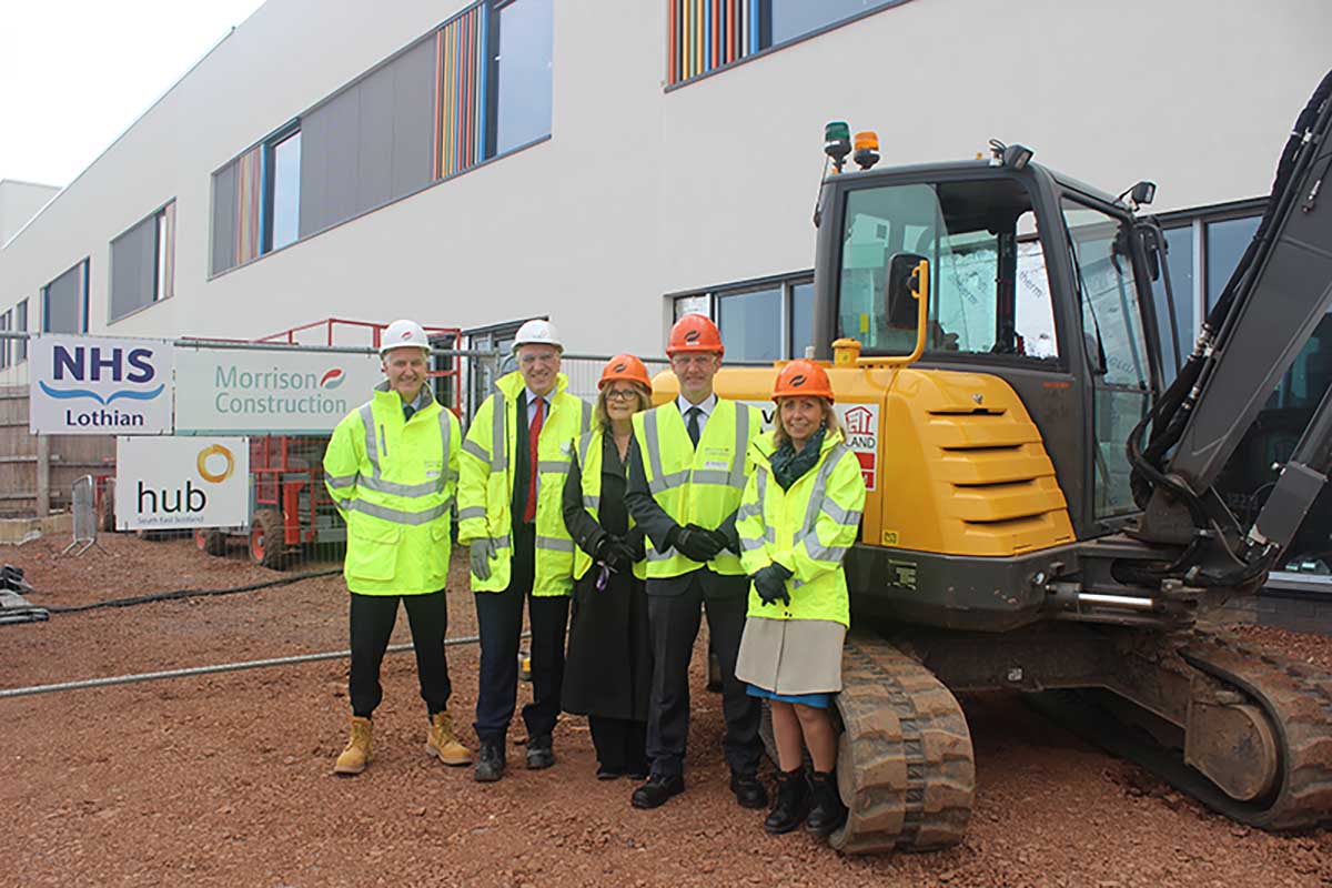 Michael Matheson at the East Lothian Community Hospital project
