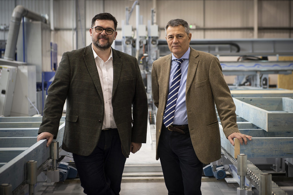 Stephen Good and Calum Murray at the Construction Scotland Innovation Centre (CSIC)