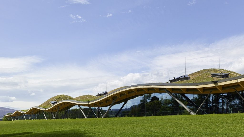 Exterior shot of The Macallan Distillery