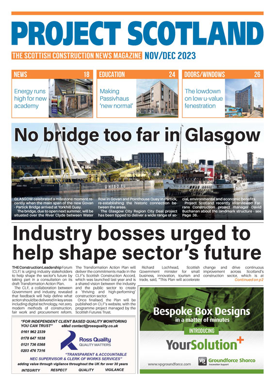 front cover of project scotland magazine