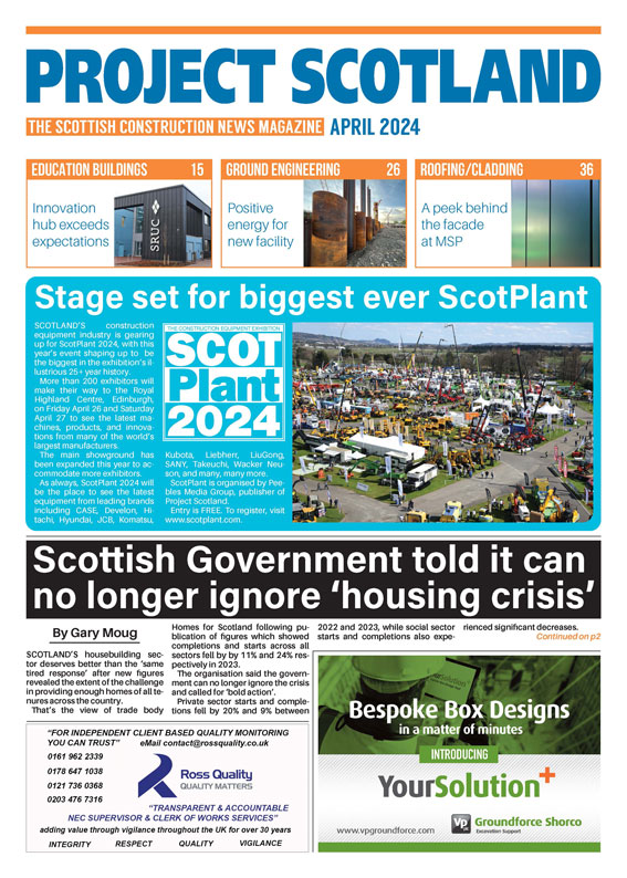 Project Scotland front cover April 2024