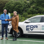 FOR EV’s Executive Director, Sales & Innovations Europe, Lindsay Wallace with Donna Mounce, Economic Infrastructure Development Specialist at South of Scotland Enterprise