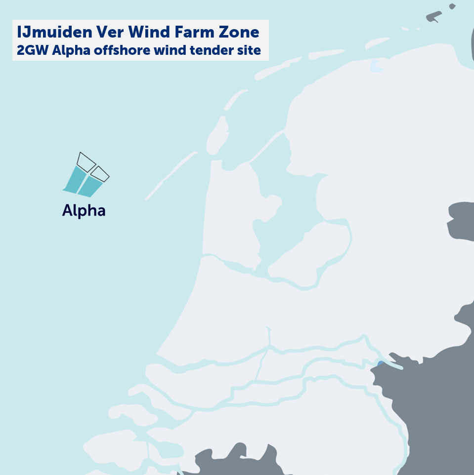 Map of wind farm zone