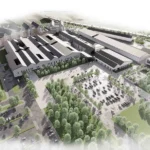 Artist's impression of Monklands Hospital