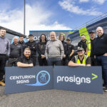 Members of the teams from both Prosigns and Centurion Signs