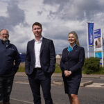 Miller preparing to launch new 152-home south Edinburgh site Edgelaw View Site Manager, Eddie Derrick; Miller Homes Regional Operations Director, Gary Heany; and Miller Homes Development Sales Manager, Catherine Coleman at Edgelaw View © Stewart Attwood Photography