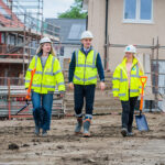 Pamela Fox (development and delivery manager – Home Group), Bailie Kay (assistant site manager) and Ellen Clark (assistant land manager) both Taylor Wimpey East Scotland.