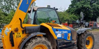 Telehandler fitted with human form recognition