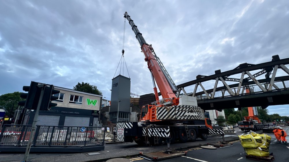 Anniesland Railway Station lift installation