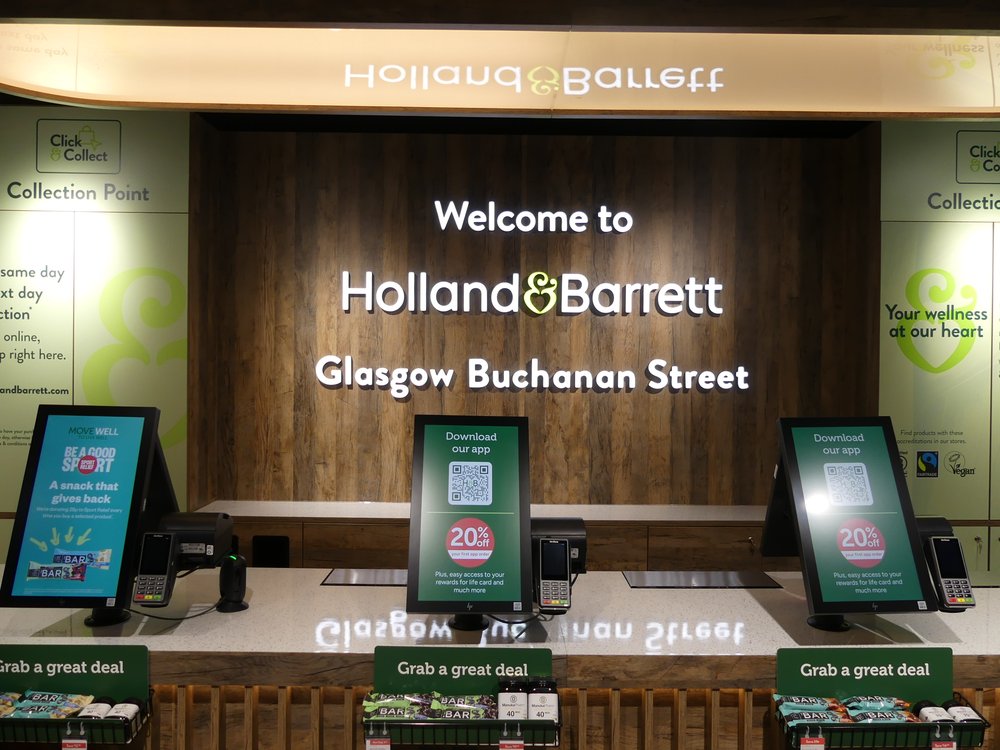 Holland and Barrett till point