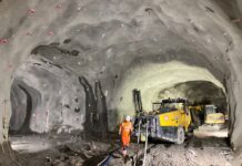 Coire Glas tunnel works