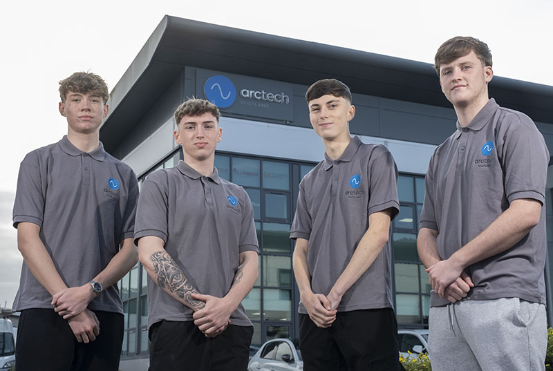 Arc-Tech (Scotland) apprentices