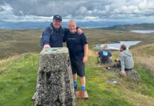 Martin Byrom and Gary Thorn in the foreground. Darren Todd and Craig Connelly at the front