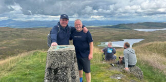 Martin Byrom and Gary Thorn in the foreground. Darren Todd and Craig Connelly at the front