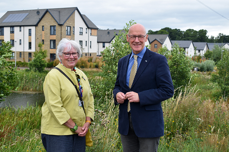 Linda Leslie, KHA Chair, and First Minister John Swinney