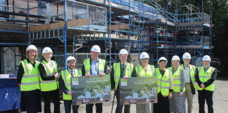 Housing minister Paul McLennan at JR Group's Fairhurst Drive site