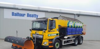 Salt spreader HGV retrofitted with a hybrid hydrogen system