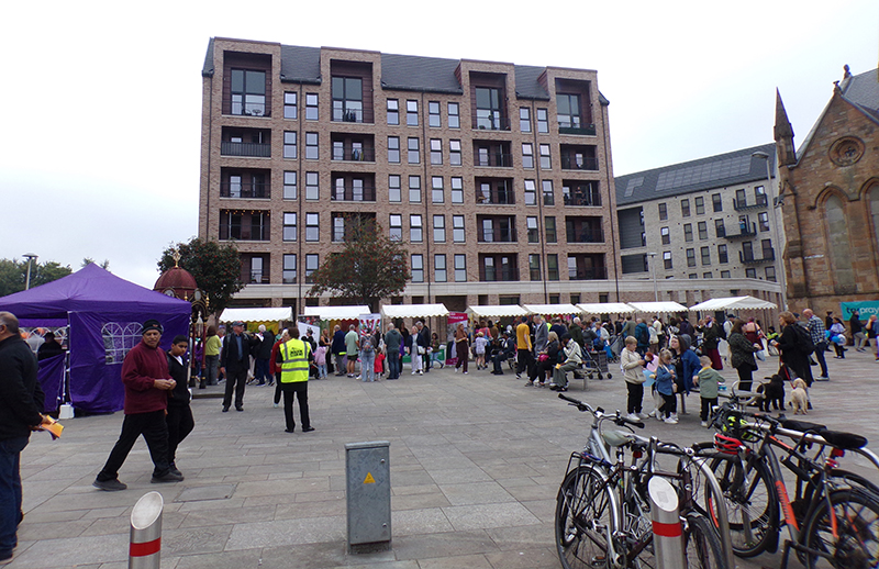 Govan Housing Association’s new housing at Govan Cross. Image courtesy of Elderpark Housing