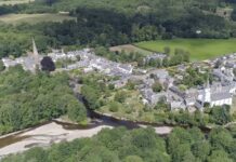 Aerial view of Comrie