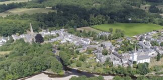 Aerial view of Comrie