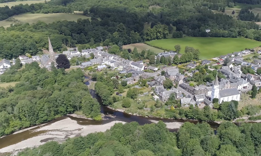 Aerial view of Comrie