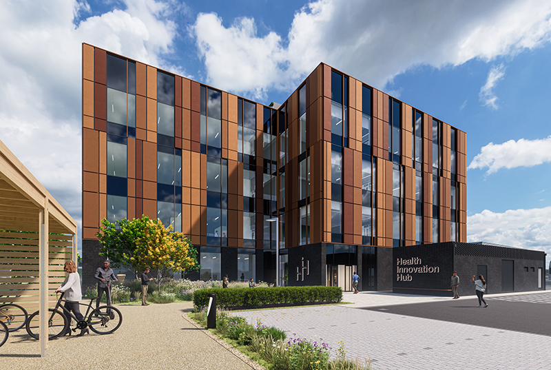 CGI of Glasgow's Health Innovation Hub