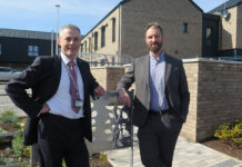 Councillor Stuart McKenzie, Cabinet Member for Housing and Richard Crowther, Commercial Director at Cruden