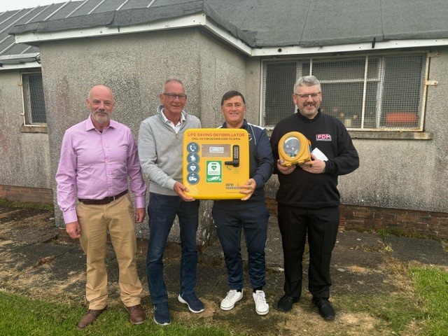 PDM donates defibrillator