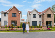 Laura Michael (right) with Living by Robertson sales executive Mary Annand