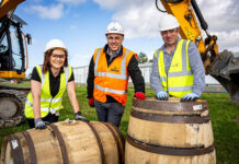 Jade Crotty, Head of Compliance and Infrastructure at Gordon & MacPhail; Ian Phillips, Regional Managing Director, Robertson Construction Northern; and Stuart Urquhart, Operations Director, Gordon & MacPhail