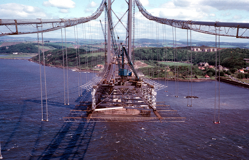 The bridge under construction. Credit: ScotRoadsArchive