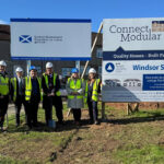 Sod cutting ceremony at Windsor Square, Penicuik