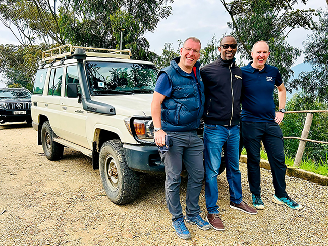 Tony Fry with WaterAid in Rwanda