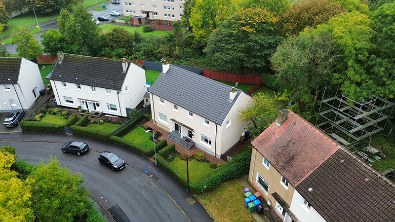 External wall insulation upgrades in Pollok