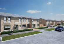 CGI of proposed Allander Street in Cowlairs homes