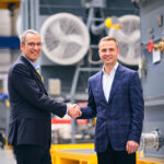 BRUSH Group CEO Nicolas Pitrat with Ross McGowan, CEO and founder of McGowan Group