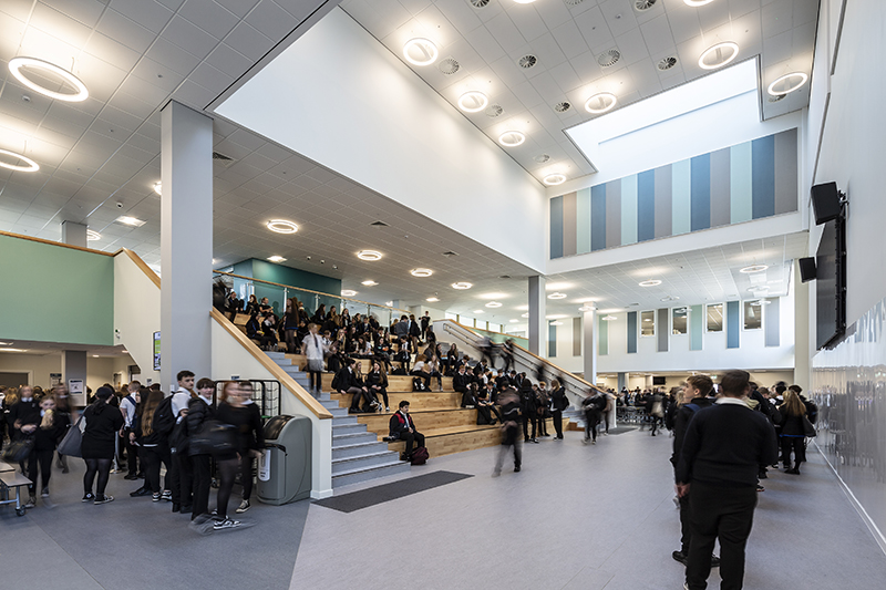 Woodmill and St Columba’s RC High School. Image credit: Keith Hunter Photography