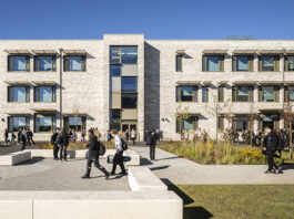 Woodmill and St Columba’s RC High School. Image credit: Keith Hunter Photography